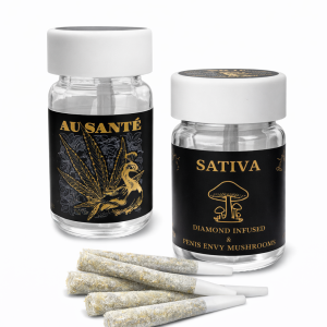 1 - Snowball Sativa Prerolls Infused w/ Albino PE 🍄 & Diamonds