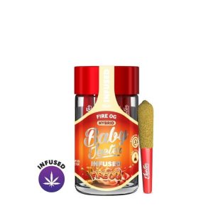 2 - Fire OG Baby Jeeter Rolled Joints: Five .35g Joints 1.75g | Hybrid